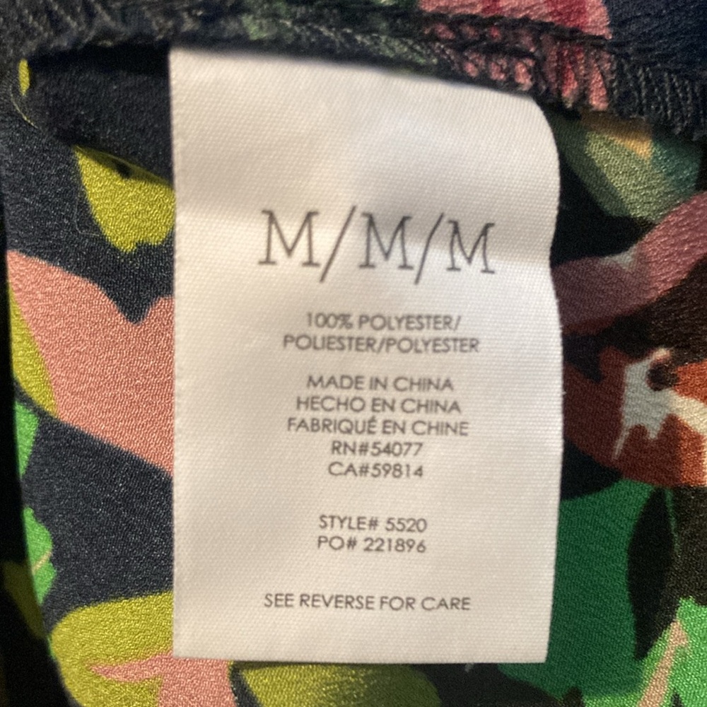 Cabi Bronco Mix Print Green Button Blouse Women’s Size Medium - Picture 10 of 11